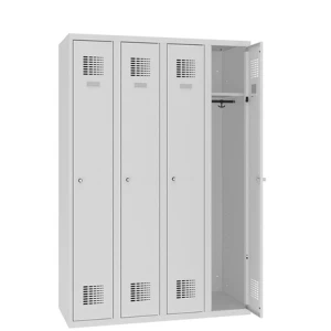 Szafa ubraniowa SUM 340 W st – 4-drzwiowa, cztery komory w 4 kolumnach