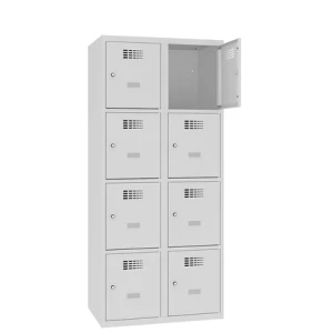 Szafa ze schowkami SUS 424 W st – 8-skrytkowa, cztery schowki w pionie w 2 kolumnach