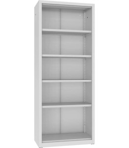 Regał zamknięty metalowy RZ 202 lx – 4 półkowy regał na dokumenty i segregatory