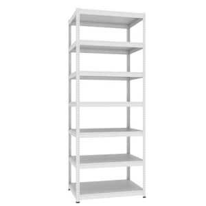 Regał magazynowy Rmm 321 – stalowy, montowany na wcisk, 7-półkowy, głębokość 700 mm