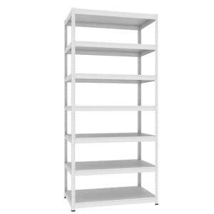 Regał magazynowy Rmm 323 – stalowy, montowany na wcisk, 7-półkowy, głębokość 700 mm