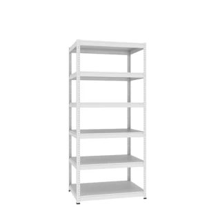 Regał magazynowy Rmm 317 – stalowy, montowany na wcisk, 6-półkowy, głębokość 700 mm