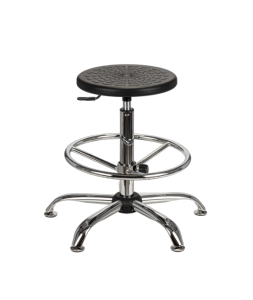 Taboret RONDO TP-4CH – wysoki, do stanowisk technicznych