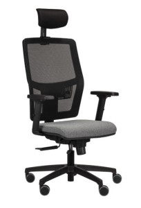 FRESH NET/Z – krzesło ergonomiczne z siatkowym oparciem i zagłówkiem