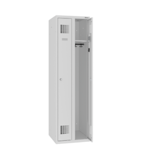 Szafa ubraniowa MSUM 2520 – dwukomorowa, o szerokości komory 250 mm