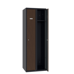 Szafa ubraniowa SUM 320 W st – metalowa, z drzwiami w laminacie drewnopodobnym TEK