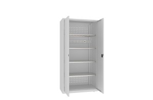 Szafa warsztatowa MSWV210/5-36 – do ładowania elektronarzędzi, wysokość 1990 mm, pięć gniazd 230V