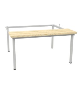 Podstawa z siedziskiem P 423 W – ekonomiczna do szaf 800 mm, listwy drewniane