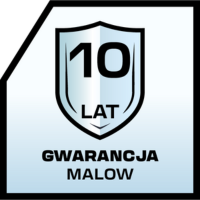 10 lat gwarancji Malow