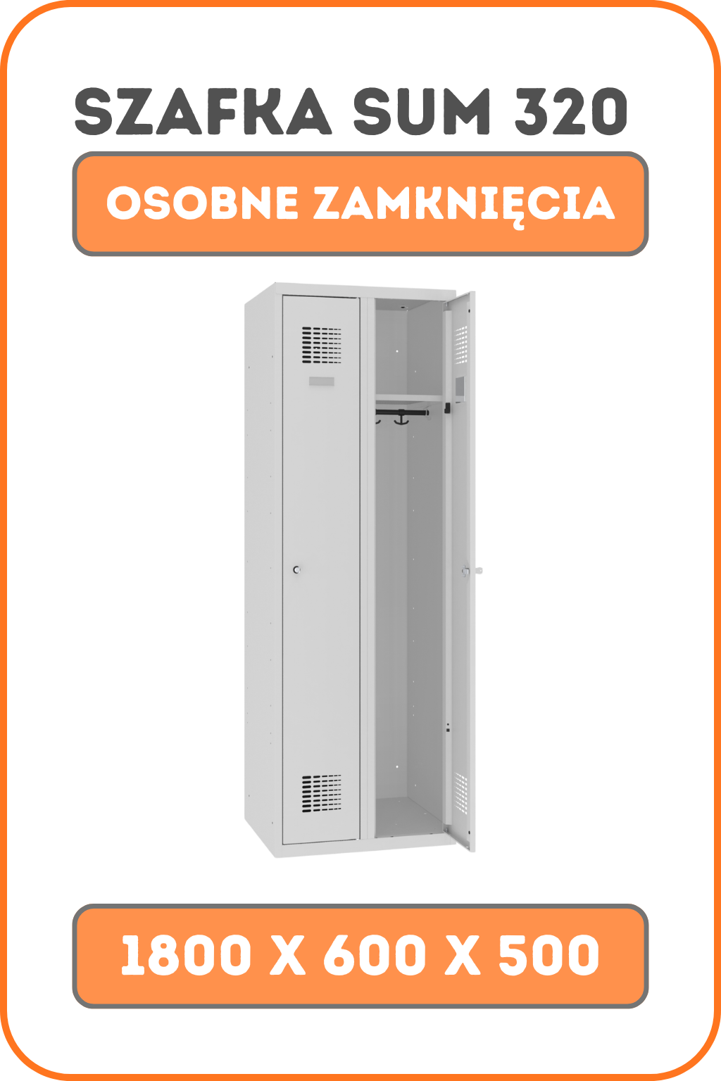 Szafa ubraniowa BHP SUM 320 – miniatura produktu