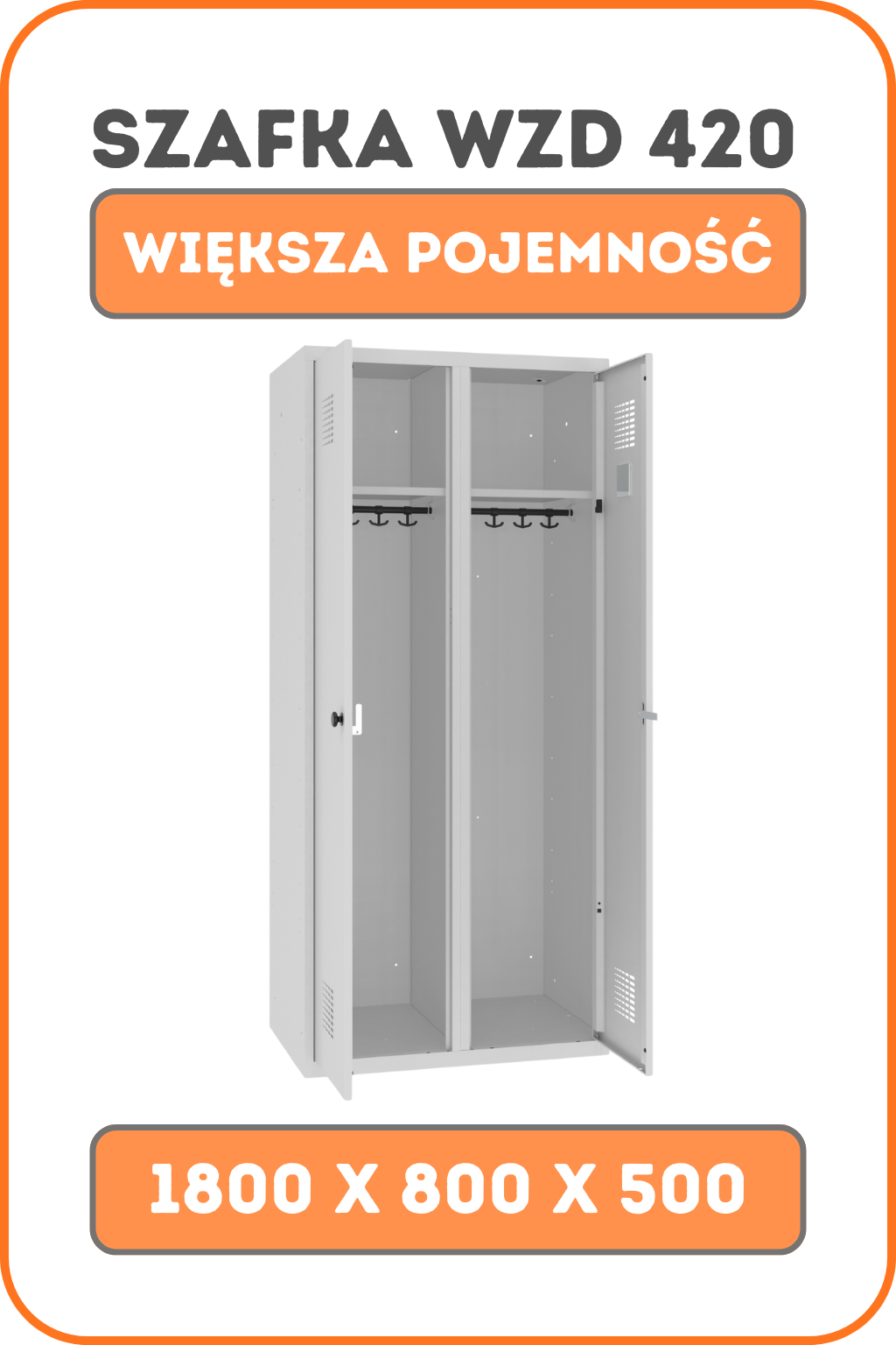 Szafa ubraniowa BHP WZD 420 – miniatura produktu